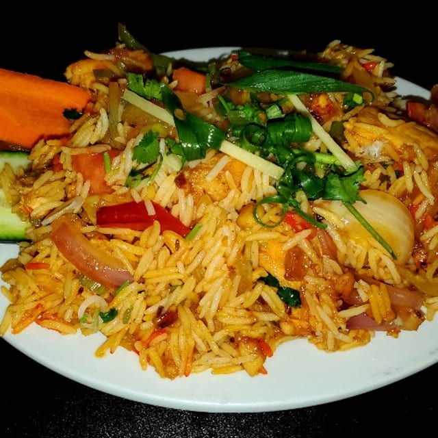 Mixed Vegetable Biryani.