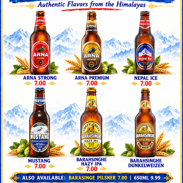 NEPALI'S BEER ALL THE WAY FROM EVETESt's WATER(NP)